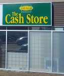 Store front for The Cash Store