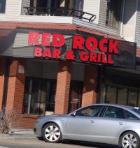 Store front for Red Rock Bar & Grill