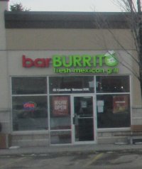 Store front for Bar Burrito