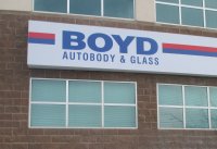 Store front for Boyd Autobody & Glass