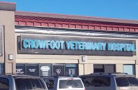 Store front for Crowfoot Veterinary Hospital
