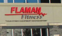Store front for Flaman Fitness