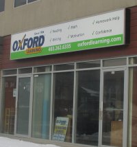 Store front for Oxford Learning
