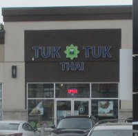 Store front for Tuk Tuk Thai